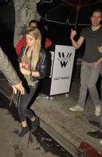 SARAH HYLAND nad Matt Prokop Leaves Warwick Nightclub in Hollywood