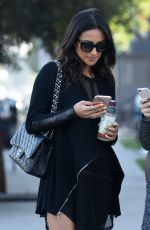 SHAY MITCHELL in Short Skirt Out and About in Los Angeles