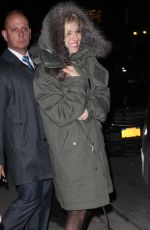 SIENNA MILLER Arrives at David Letterman Show in New York 0502