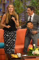SOFIA VRGARA on the Set of Despierta America in Miami
