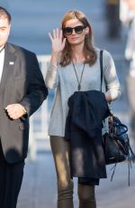 STANA KATIC Arrives at Jimmy Kimmel Live in Hollywood