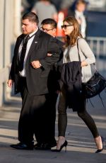STANA KATIC Arrives at Jimmy Kimmel Live in Hollywood