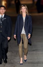 STANA KATIC Arrives at Jimmy Kimmel Live in Hollywood