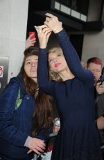 TAYLOR SWIFT Arrives at BBC Radio 1 Studios in London 2402