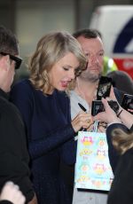 TAYLOR SWIFT Arrives at BBC Radio 1 Studios in London 2402