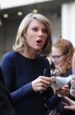 TAYLOR SWIFT Arrives at BBC Radio 1 Studios in London 2402