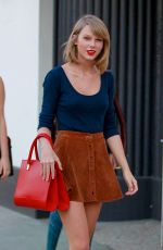 TAYLOR SWIFT in Short Skirt Out and About in West Hollywood 0302