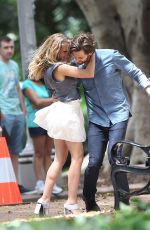 TERESA PALMER on the Set of 2:22 in Sydney
