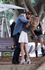 TERESA PALMER on the Set of 2:22 in Sydney