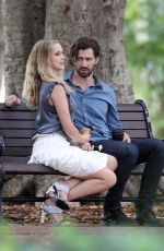 TERESA PALMER on the Set of 2:22 in Sydney