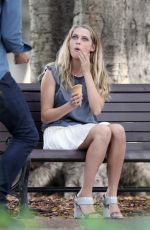 TERESA PALMER on the Set of 2:22 in Sydney