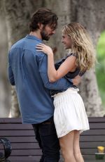 TERESA PALMER on the Set of 2:22 in Sydney