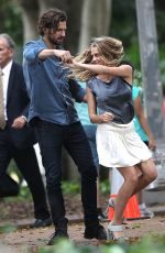 TERESA PALMER on the Set of 2:22 in Sydney