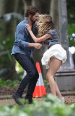TERESA PALMER on the Set of 2:22 in Sydney