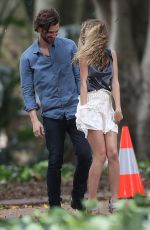 TERESA PALMER on the Set of 2:22 in Sydney
