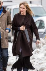 UMA THURMAN on the Set of The Slap in New York