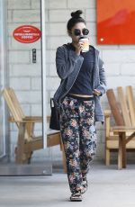 VANESSA HUDGENS Leaves Intelligentsia Coffee in Los Angeles
