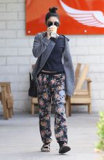 VANESSA HUDGENS Leaves Intelligentsia Coffee in Los Angeles