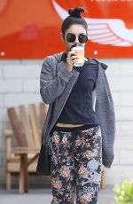 VANESSA HUDGENS Leaves Intelligentsia Coffee in Los Angeles