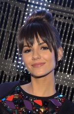 VICTORIA JUSTICE at 2015 DKNY Fashion Show in New York