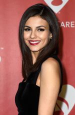 VICTORIA JUSTICE at 2015 Musicares Person of the Year Gala Honoring Bob Dylan