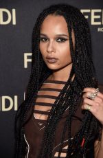 ZOE KRAVITZ at Fendi New York Flagship Boutique Party at MBFW in New York