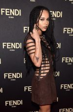 ZOE KRAVITZ at Fendi New York Flagship Boutique Party at MBFW in New York