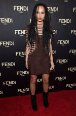 ZOE KRAVITZ at Fendi New York Flagship Boutique Party at MBFW in New York