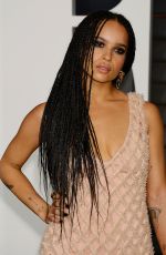 ZOE KRAVITZ at Vanity Fair Oscar Party in Hollywood