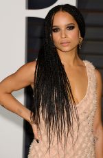 ZOE KRAVITZ at Vanity Fair Oscar Party in Hollywood