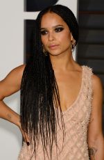 ZOE KRAVITZ at Vanity Fair Oscar Party in Hollywood