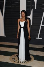 ZOE SALDANA at Vanity Fair Oscar Party in Hollywood