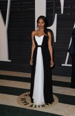 ZOE SALDANA at Vanity Fair Oscar Party in Hollywood
