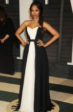 ZOE SALDANA at Vanity Fair Oscar Party in Hollywood