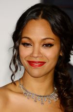 ZOE SALDANA at Vanity Fair Oscar Party in Hollywood