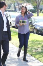 ZOE SALDANA Out and About in Los Angeles 2502