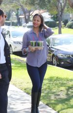 ZOE SALDANA Out and About in Los Angeles 2502