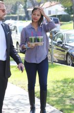 ZOE SALDANA Out and About in Los Angeles 2502