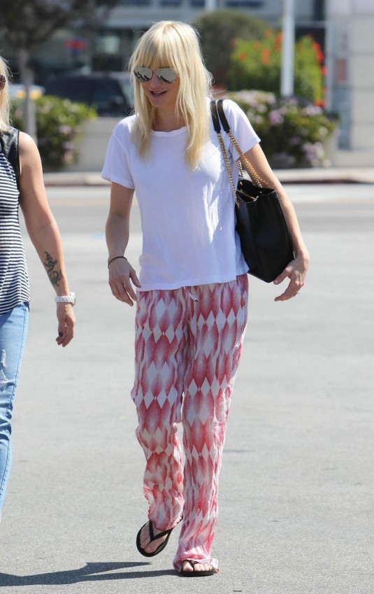 ANNA FARIS Leaves a Store in Los Angeles