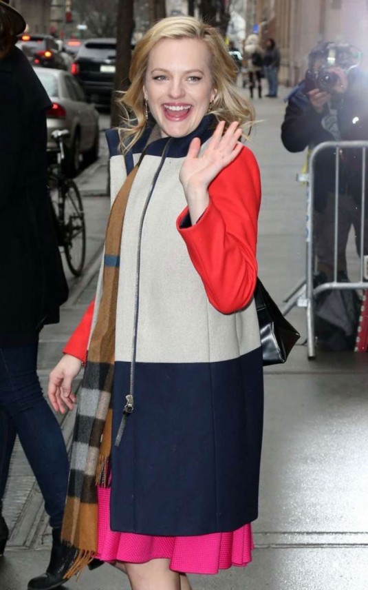 ELISABETH MOSS Arrives at The View