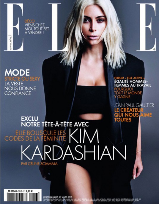 KIM KARDASHIAN in Elle Magazine, France March 2015 Issue