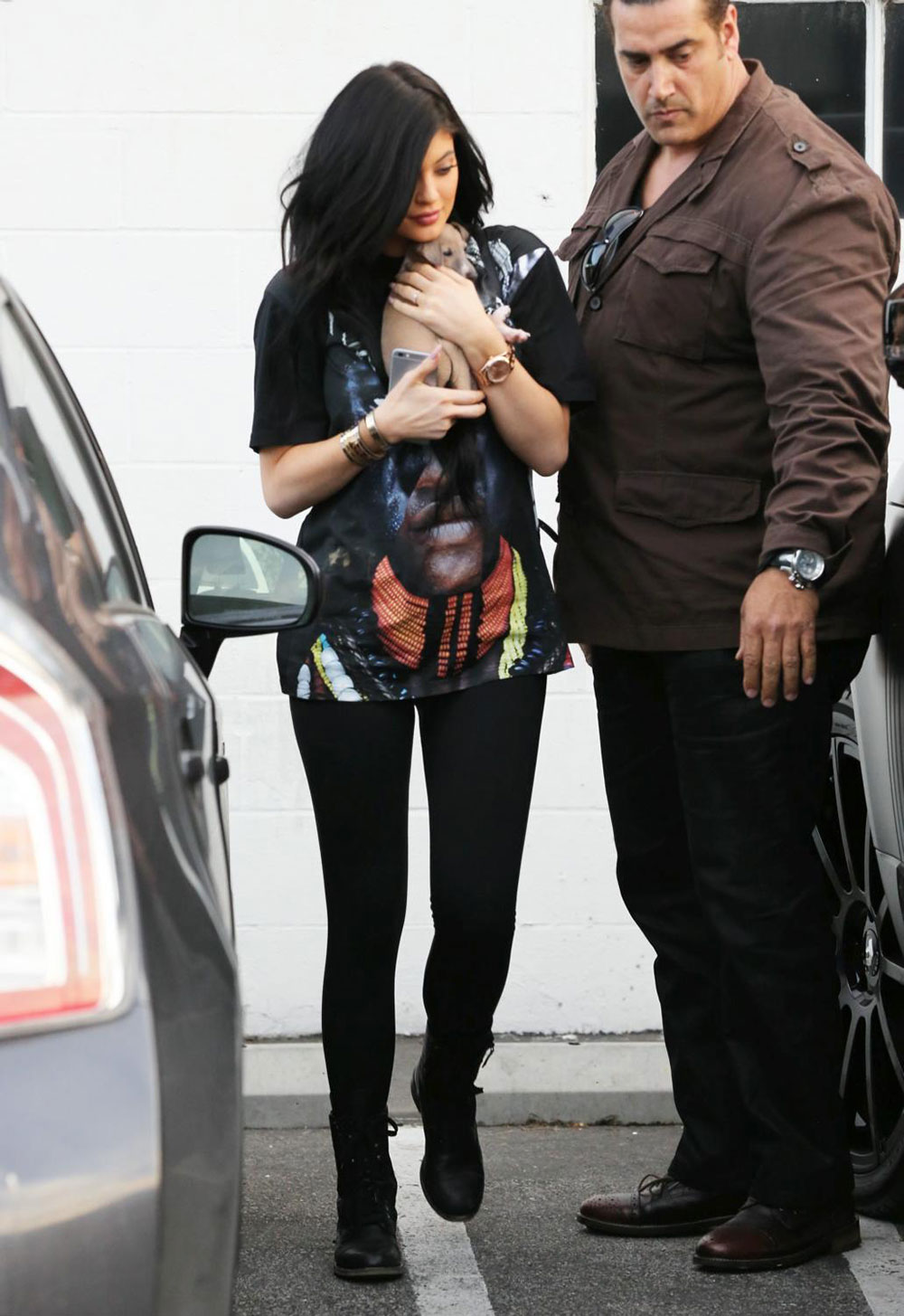 KYLIE JENNER and Her New Puppy Out in Studio City – HawtCelebs