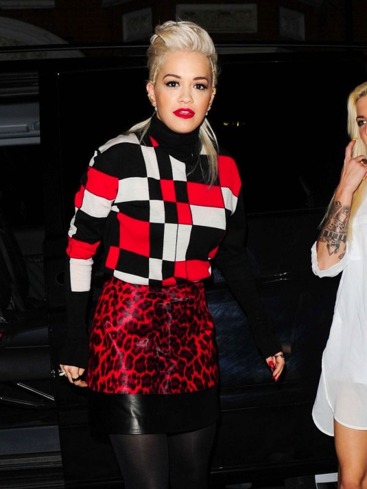 RITA ORA Out in London with Friends