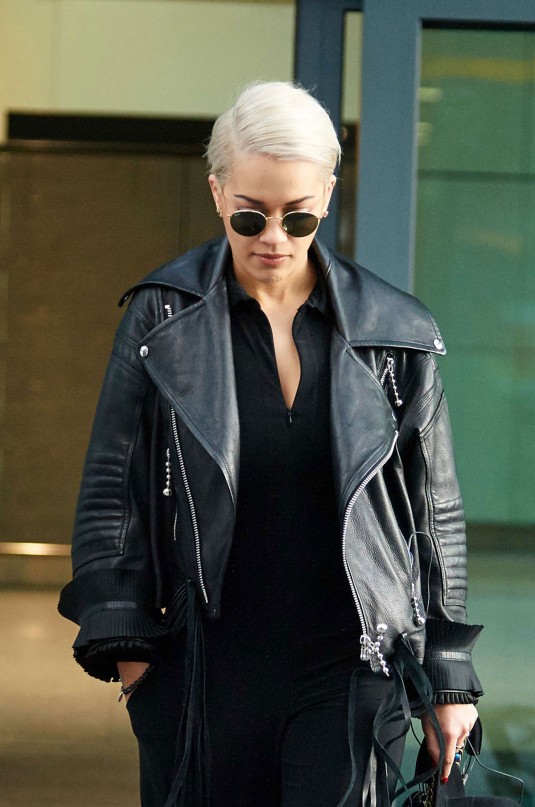 RITA ORA Arrives at Heathrow Airport