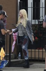 ABIGAIL BRESLIN on the Set of Scream Queen in New Orleans