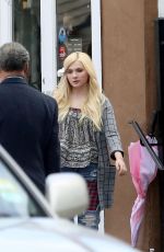 ABIGAIL BRESLIN on the Set of Scream Queen in New Orleans