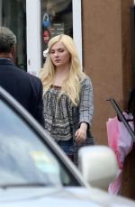 ABIGAIL BRESLIN on the Set of Scream Queen in New Orleans