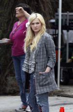 ABIGAIL BRESLIN on the Set of Scream Queen in New Orleans