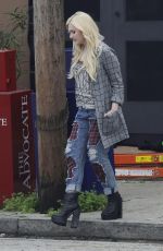 ABIGAIL BRESLIN on the Set of Scream Queen in New Orleans