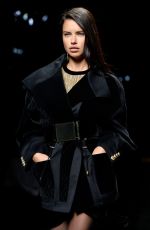 ADRINA LIMA at Balmain Runway Show in Paris